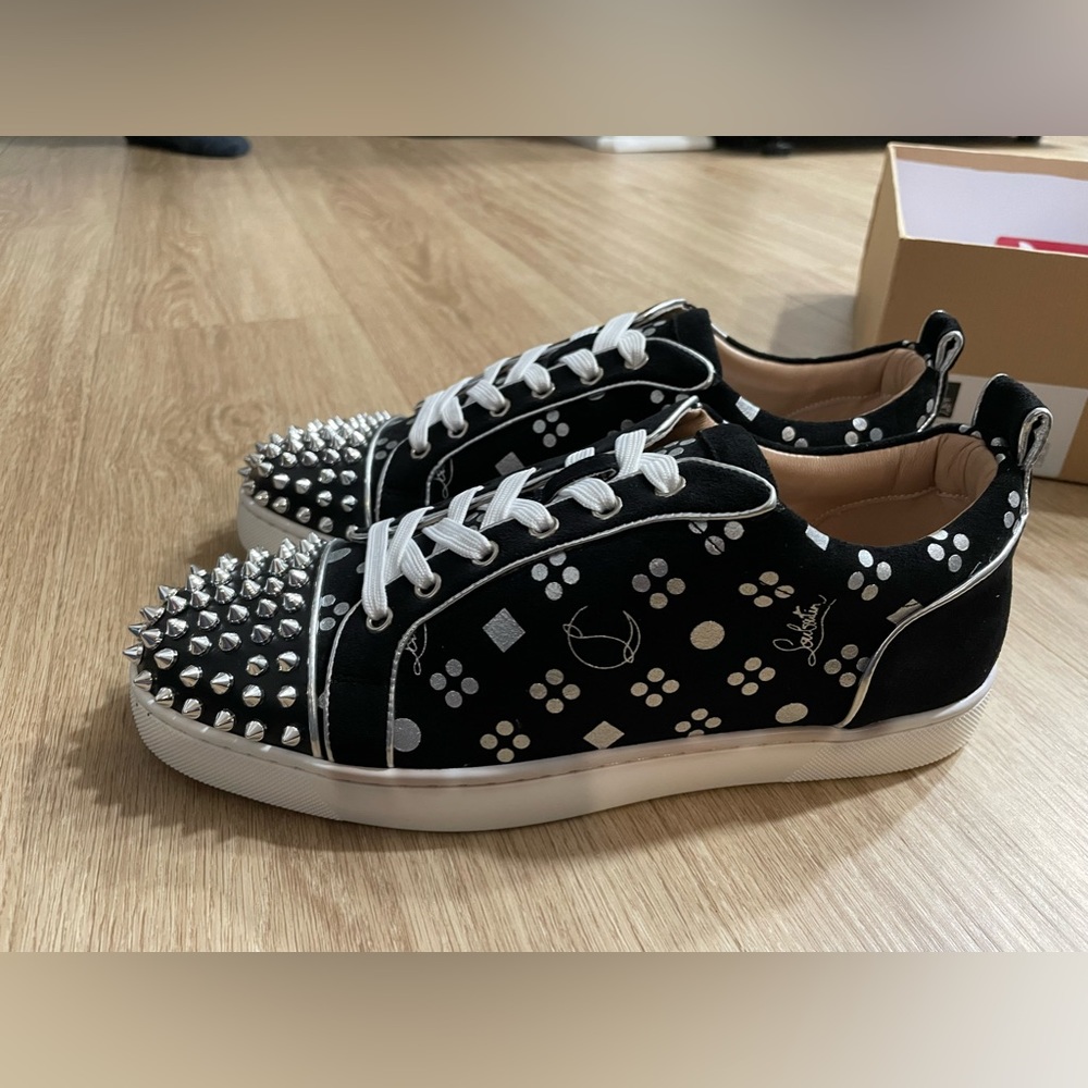 CHRISTIAN LOUBOUTIN SPIKE LOW TOP SNEAKERS - Picture 2 of 8